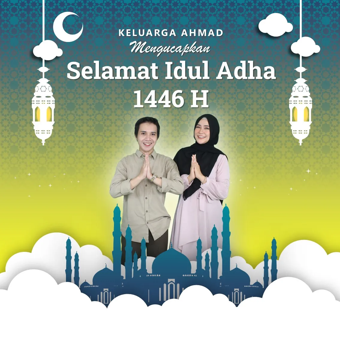 Creating an Eid alAdha Greeting Banner Design Using PowerPoint